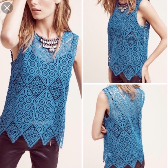 Anthropologie Tops - 🎉2xHP🎉 Anthropologie Deletta Lace Top